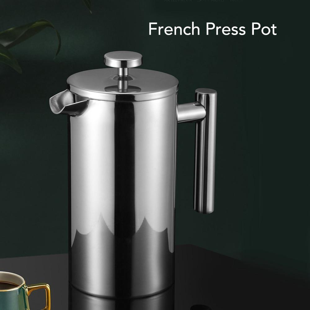 27oz French Press Coffee Maker 304 Stainless Steel Double Wall Coffee Press  Office Coffee