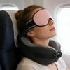 Flexible Comfortable Travel Pillow With Eye Cover For Head And Shoulder Relief On Long Flights And Road excursions P9YB