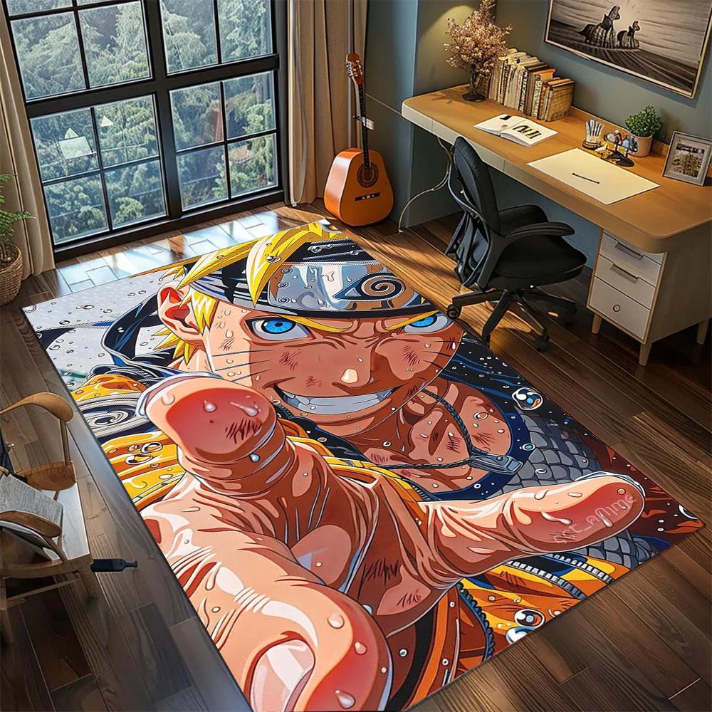 Non Slip Naruto Floor Mat Carpet Washable Large Area Rug for Bedroom Gamer Room Home Decor