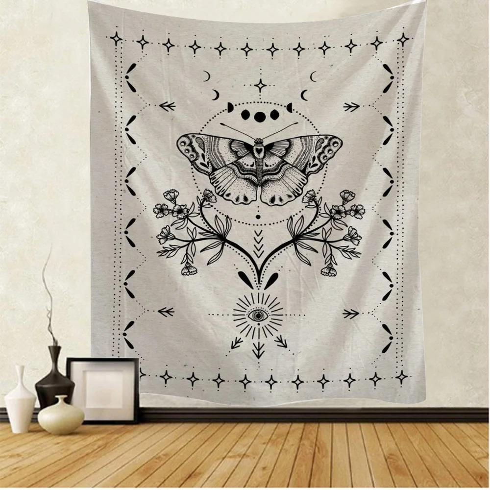 Home Wall Decoration Tapestry Beautiful Butterfly Background Hanging Cloth Office Living Room Tapestry