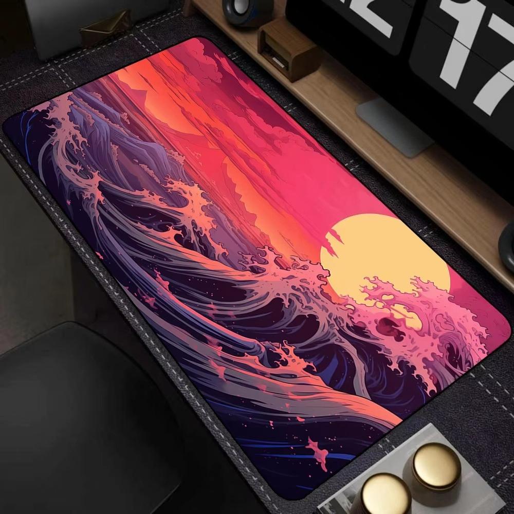 The Great Wave Off Kanagawa Gaming Mouse Pad Waterproof Nonslip Desk Mat