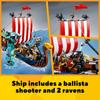 LEGO Creator Viking Ship and Midgard Snake 31132 Building Toy Set for Boys and Girls Kids Ages 3-in-1 9+ (1,192 Pieces)