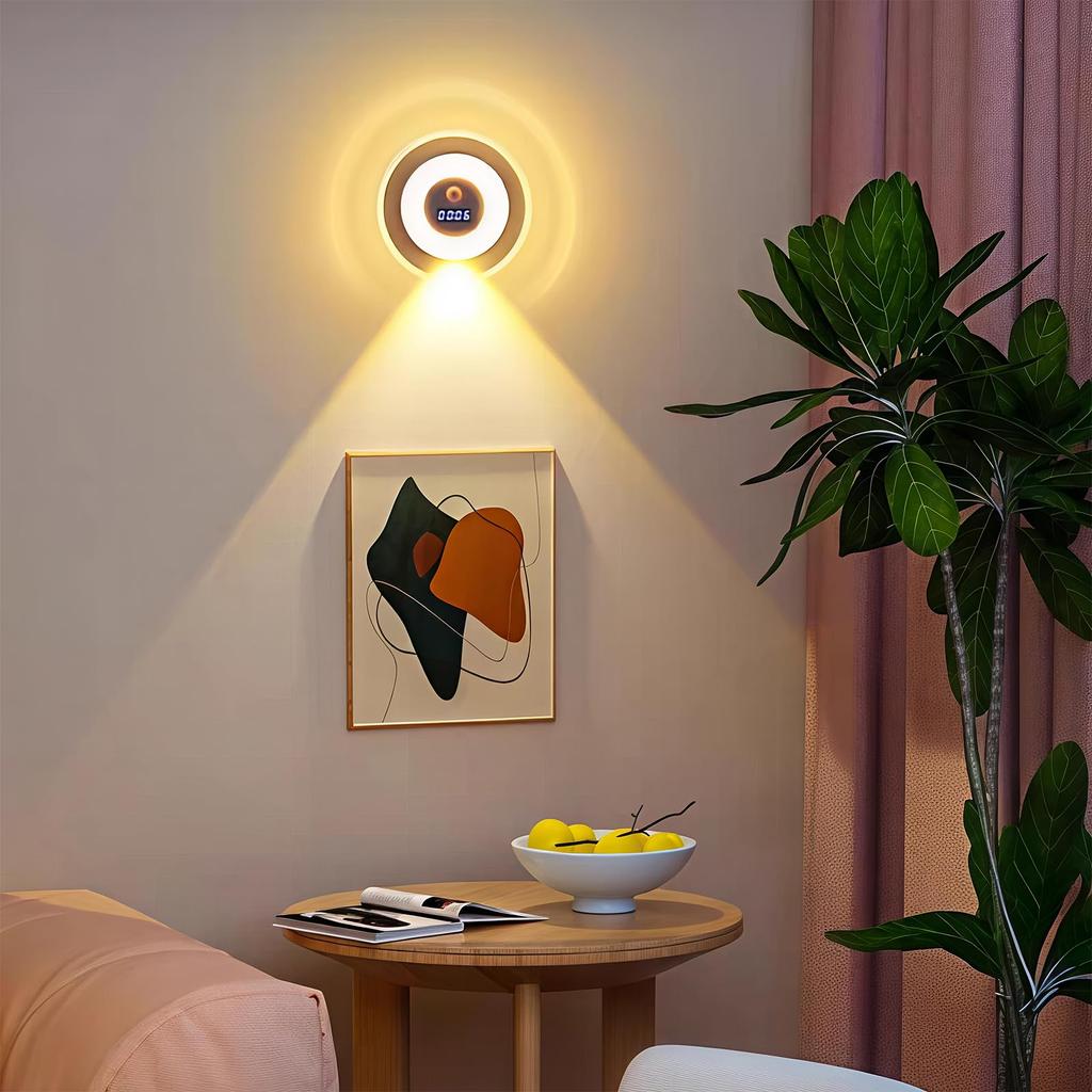 Sensor Indoor Footlight with High Night 3 USB Wall Indirect Energy for Warm No Installation Required Light, Clock, Brightness, Light, Spotlight,