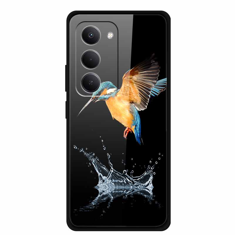 For Redmi 15 5G Case 6.9" 25057RN09E Tempered Glass Hard Covers For Redmi 15 4G 2025 Luxury Phone Cases Protective Bumper Fundas