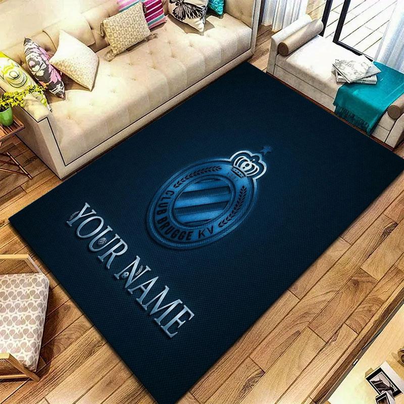 Club Brugge KV Custom Name Carpet Rug for Living Room Bedroom Home Sofa Decoration,Kids play Non-slip Floor Mat
