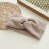 Korean-style hair accessory, vintage chic autumn and winter knitted cross headband, simple Mori girl versatile headband