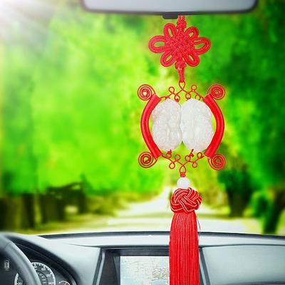 Auto-Anhänger Bao Ping An Fu Chinesischer Knoten Auto-Dekoration Rückspiegel Handwerk Haus
