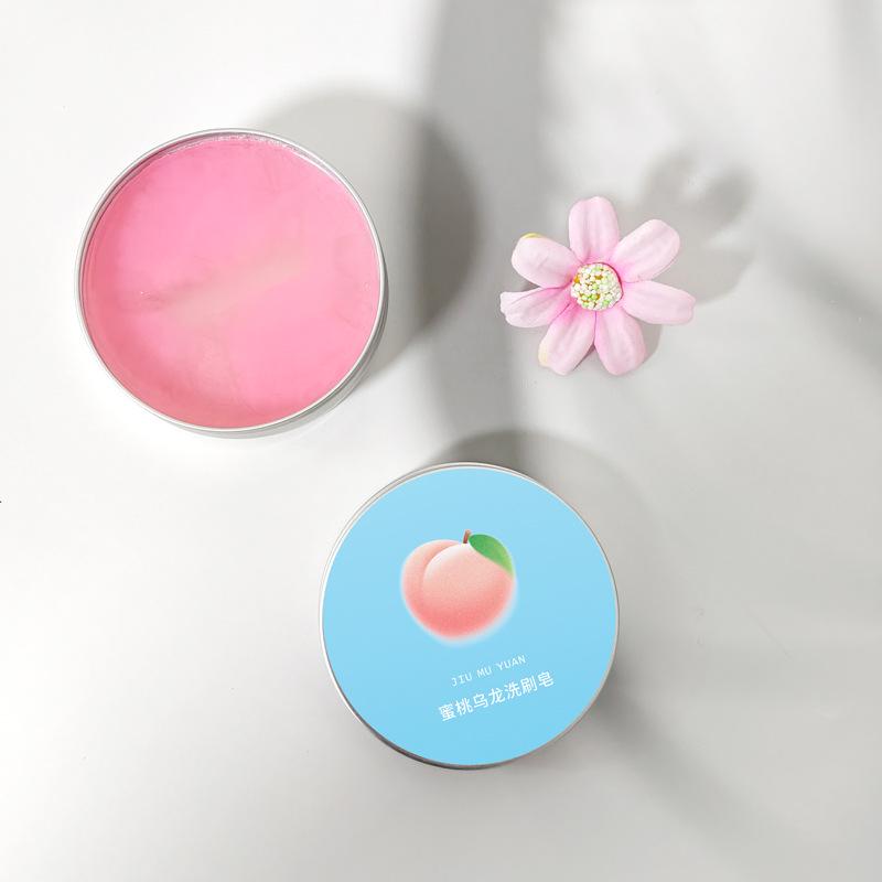 Xiaohongshu Peach Oolong Makeup Brush Cleaning Soap - Recommended for Effective Beauty Tool Cleaning