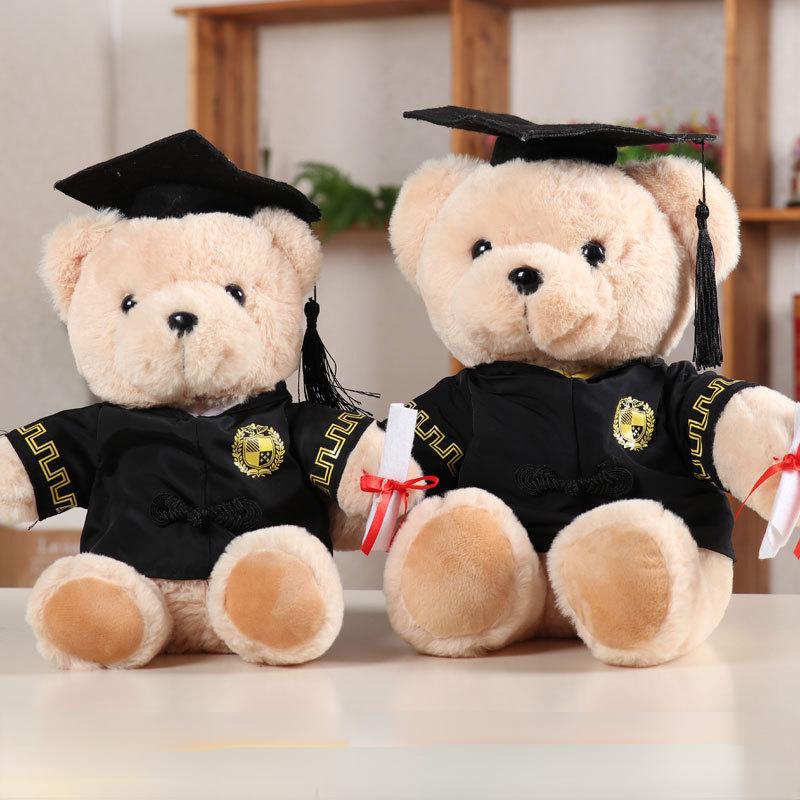 New Doctor Bear Plush Toy Teddy Bear Kawaii Stuffed Doll Graduation Bear Plushie Stuffed Soft Graduation Gifts For Kids Students 20CM