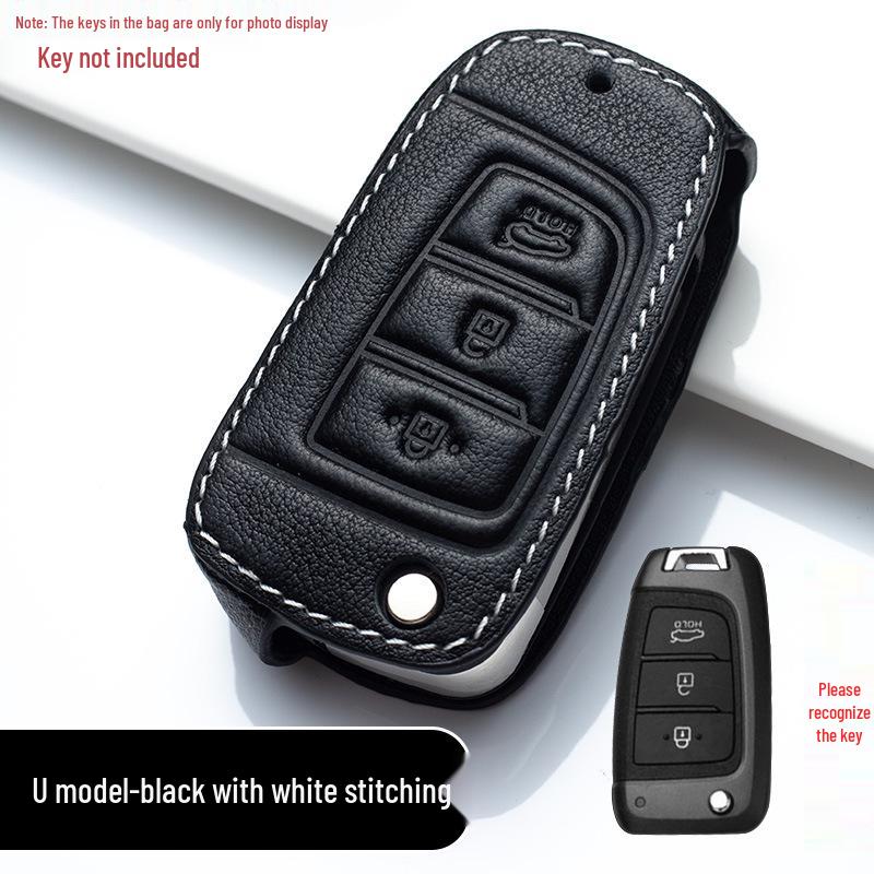 Copri Portachiavi in Vera Pelle Premium per Modelli Hyundai Elantra, Mistra, Reina, ix25, Verna, ix35 e Tucson