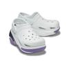 Crocs Zuecos Versátiles para Desplazamiento de Punta Redonda Bubble Crush Reflector Zuecos Unisex Blanco Morado 210743-1NK