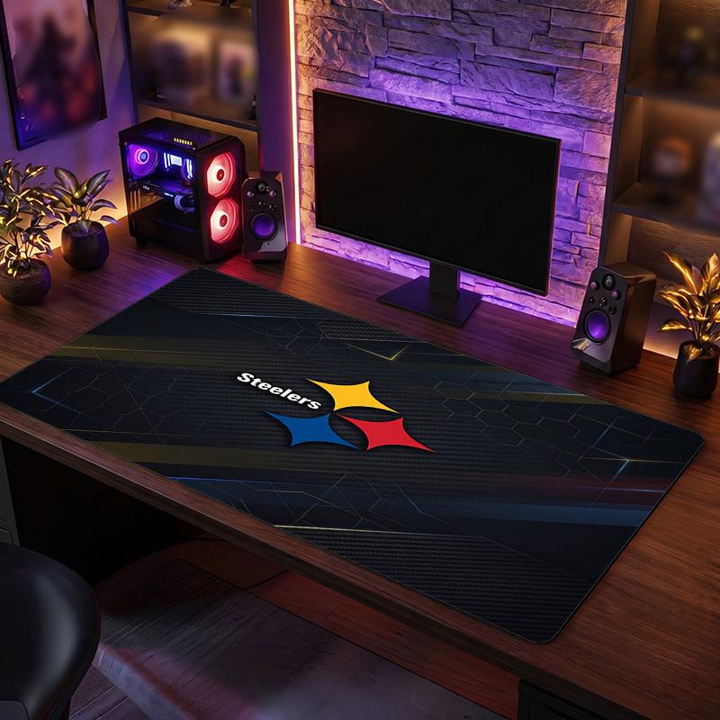 Pittsburgh Steelers Pattern Mousepad Anti?Slip Rubber Desk Pad For Gaming Working Desktop Decoration
