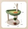 Sisal Avocado Cat Tree All-in-One Cat Condo with Scratching Post & Ball Toy Space-Saving Small Cat Tower for Kittens