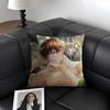 Mr Love Queens Choic Gavin Cushion Cover Natural Linen Organic Fabric DoubleSided Printing Sofa Home Decor Gift Pillow Case