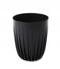 Mira Eco Plastic Flowerpot with Insert, 14.5 Cm, Black