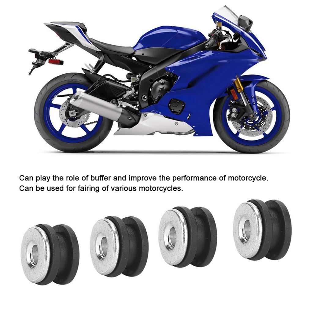 10Pcs Motorcycle Rubber Grommets Bolt Kit Replacement Accessories Fit for Honda Fairing Cowling