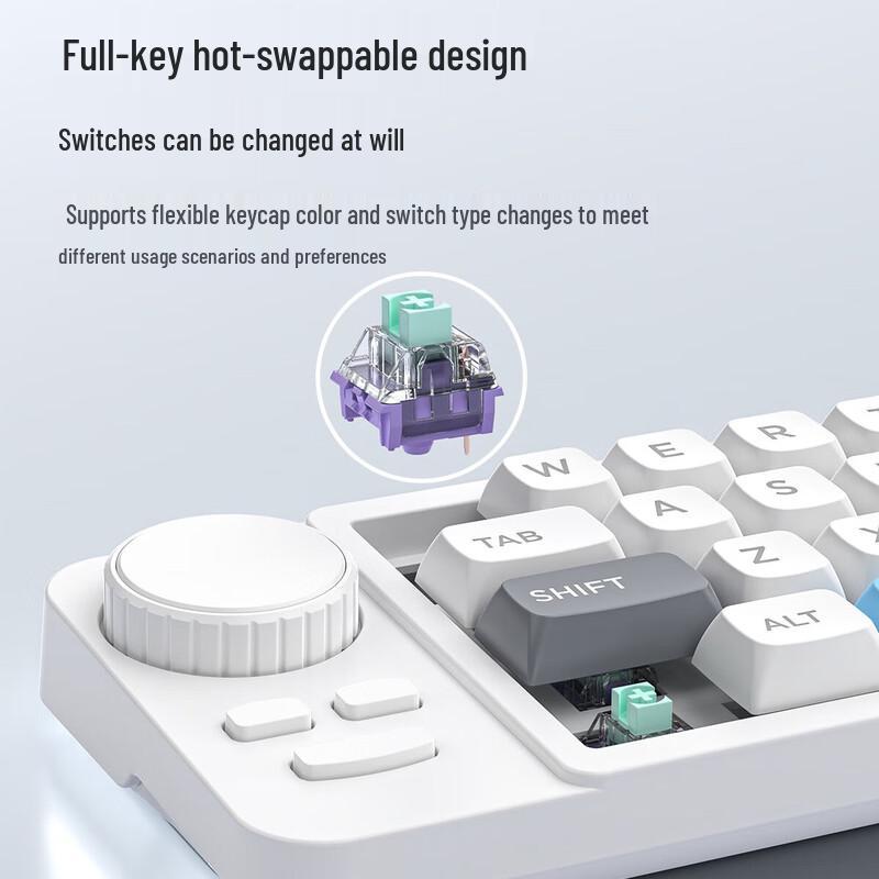 MKESPN RGB Hot-Swappable Mechanische Gaming-Tastatur