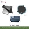 Auto Magnetischer Kabelloser Lade-Handyhalter Für Tesla Model Y Juniper Model 3 Highland 2021-2025 Transparente Basis OBD-Ladegerät