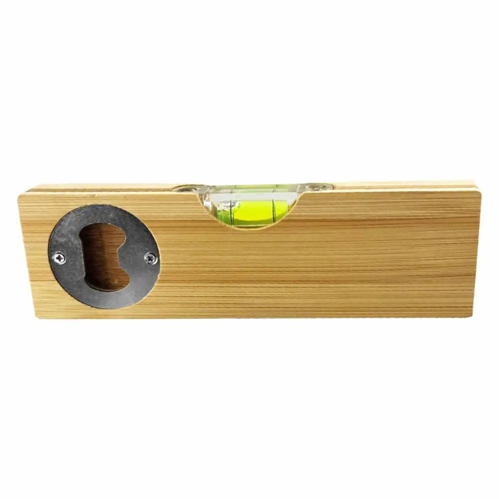 2pcs 2 in 1 Wooden Bottle Opener Practical Leveler with Opener  Kitchen Measuring