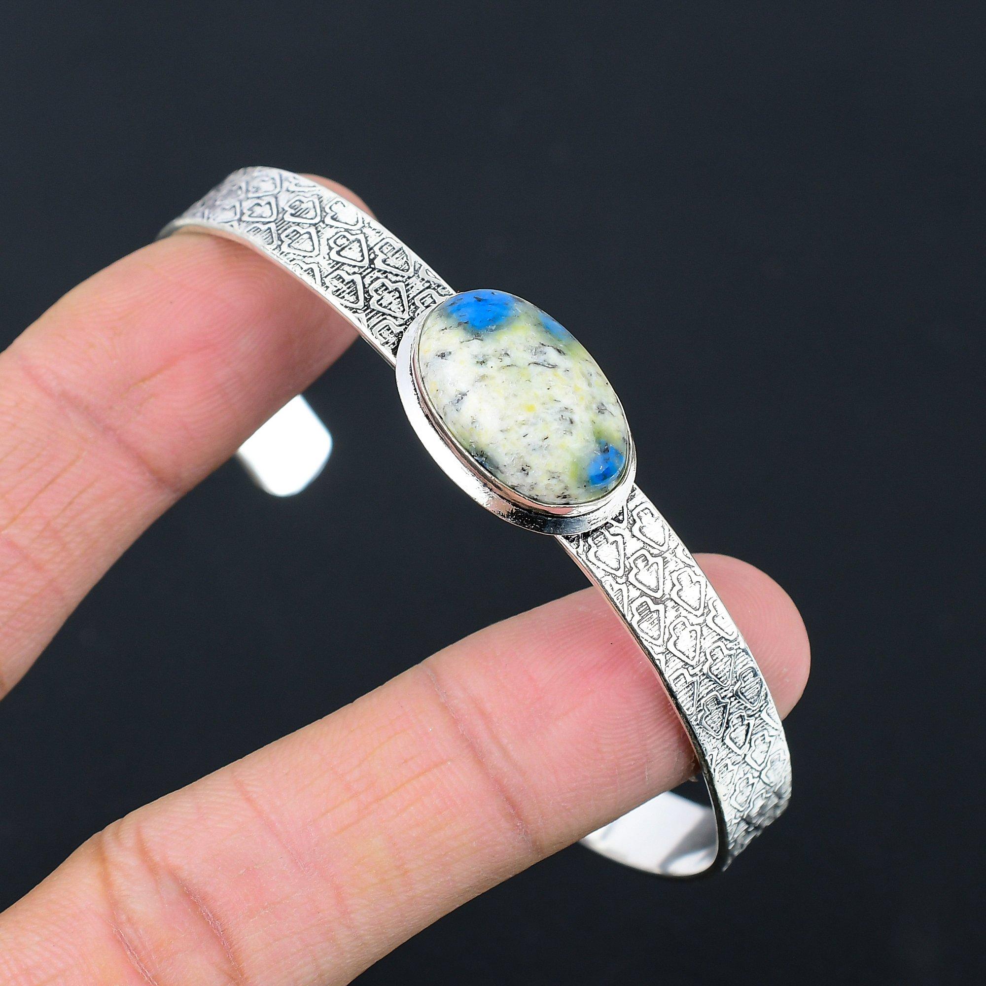 

Овальный Натуральный Яшма K2 Модный Сестринский Ручной Работы Уникальный Браслет 925 Стерлинговое Серебро Adjustable