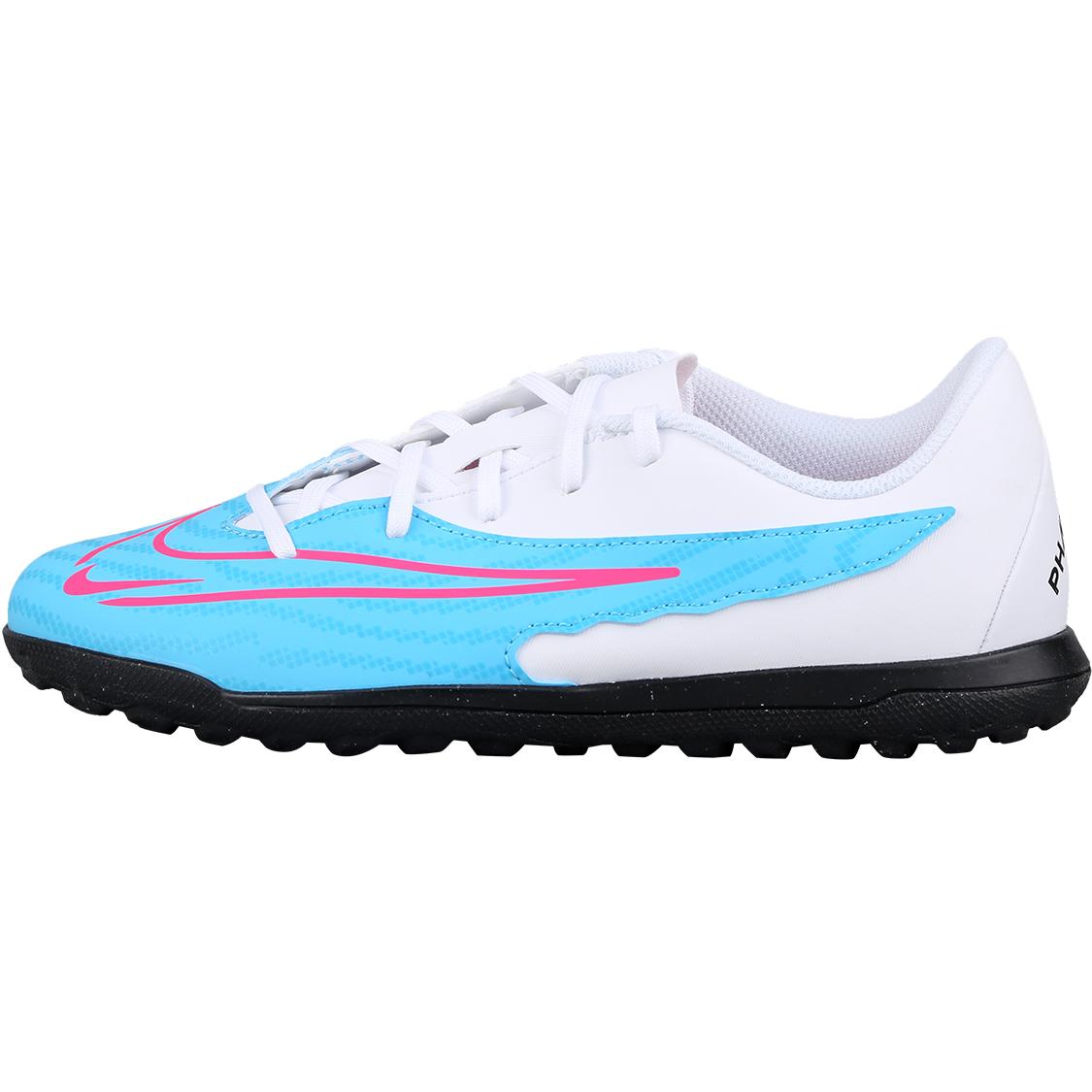 

Новые детские футбольные бутсы Nike Phantom GX Academy CLUB TF с низким верхом и шипами для игры на искусственном газоне, цвет морской волны, DD9567-446 38.5