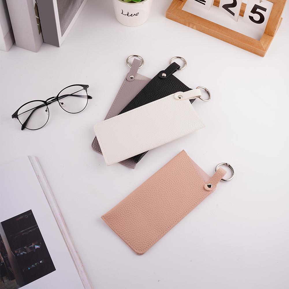 Street Trendy Sunglasses Storage Bag Outdoor Portable Protective Bag PU Leather Glasses Bag Luxury Women Men Eyeglass Case