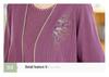 Spring New Arrivals: Women's Knit Two-Piece Set - Short-Sleeved Top and Stylish Cardigan for Middle-Aged and Elderly