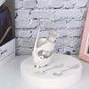 Creative and Cute Tableware Fruit Spoon Metal Swan Base Holder High-end Metal Coffee Spoon Set