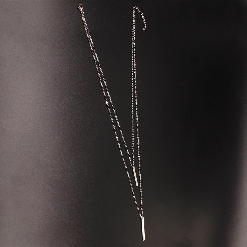 Items of jewelry, double-layer one-word necklace, fashion pendant
