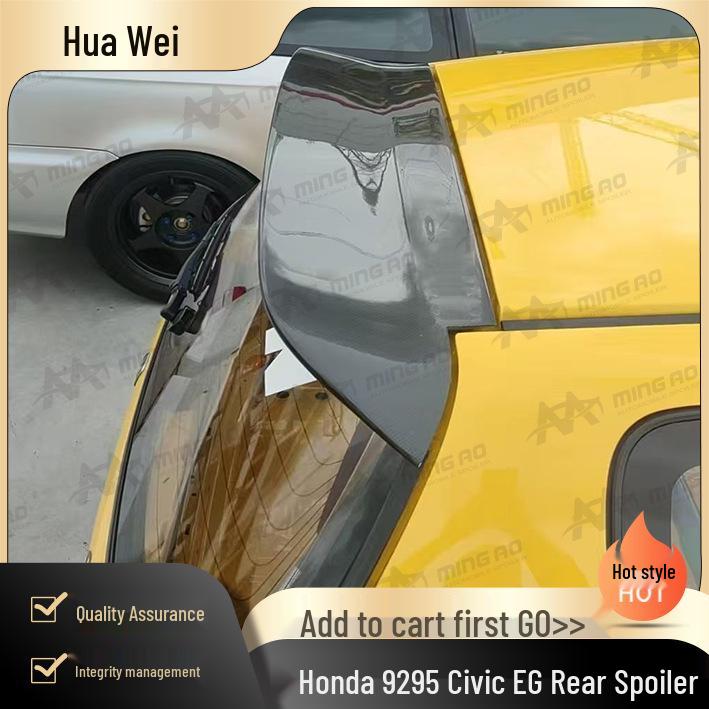 Honda 92-95 Civic EG Bakspoiler - Enkel installation, inga skador eller borrning krävs