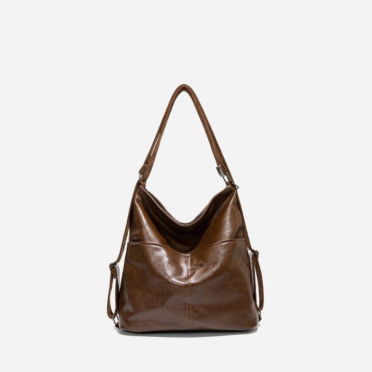 Single-shoulder Side-padded Bag, Large Capacity Casual Travel Backpack, Double-shoulder Bag, Women's Tote Bag