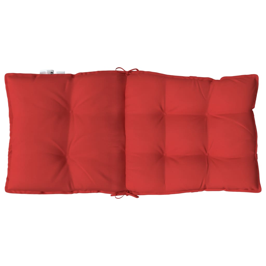 Low Backrest Cushions 6 Pcs Red Oxford Fabric
