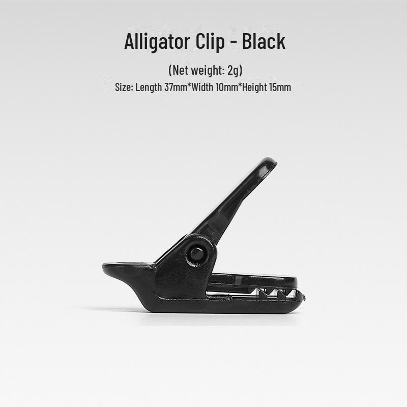 

Сверхлегкие ветрозащитные пластиковые зажимы для кемпинговых палаток и навесов Alligator clip (37*15mm) чёрный