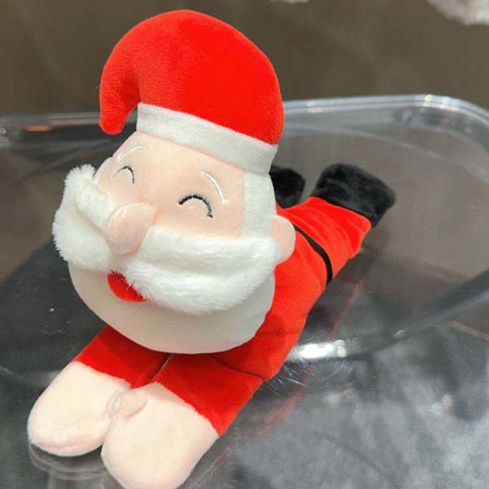 With Clap Circle Snowman Bracelet Plush Toy Santa Claus Elk Deer Doll Bracelet  Ornaments
