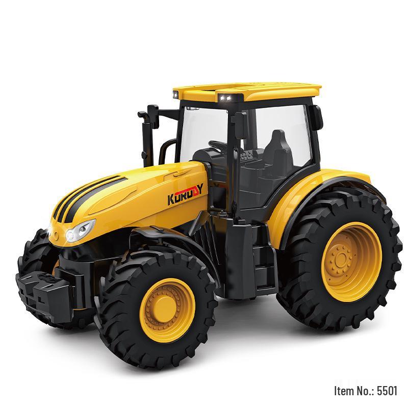 Children's Remote Control Harvester Tractor Toy - Educational Inertial Model for Kids 3+