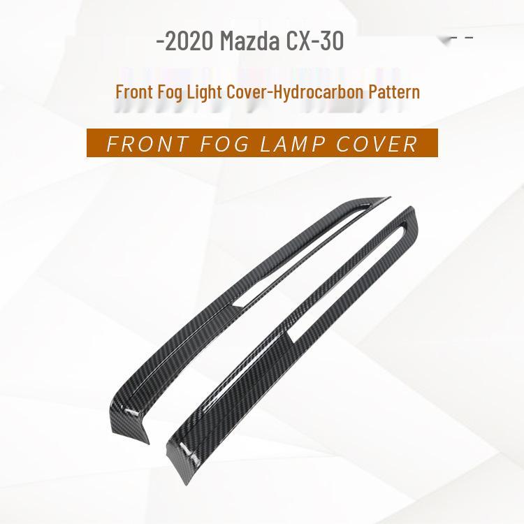 2020 Mazda CX-30 Carbon Fiber Door Bowl, Headlight Frame & Mirror Decals