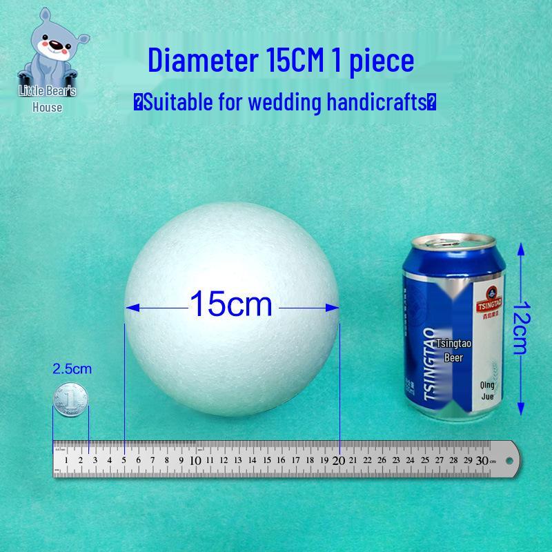 Solid White Styrofoam Balls for Wedding and Festival Decorations - DIY Round Foam Balls