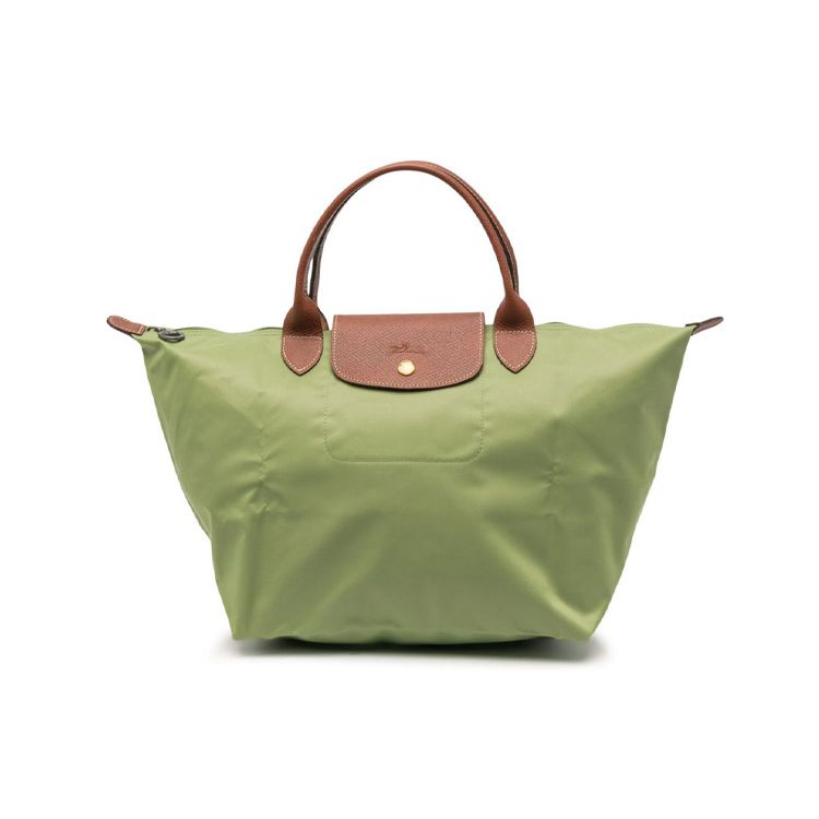 

Longchamp Le Pliage 30 Short Handle Snap Zipper Closure Nylon Dumpling Tote Bag Medium Women tote bag Green 1623089P77 Green
