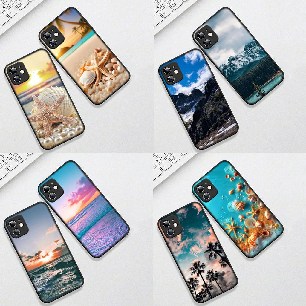 for Samsung Galaxy S20 S22 S21 FE Ultra Plus A07 A17 A15 A16 A25 A57 A37 Phone Case Mountain Sea Wave Beach Travel landscape