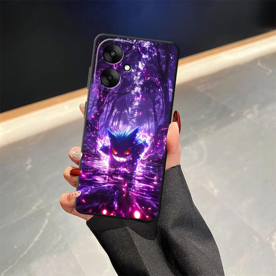 Anime Pokemon Gengar Handyhülle Case für Xiaomi Redmi 14C A1 A2 Plus K40 K80 Pro 9 A5 A3 12C A4 13C 10