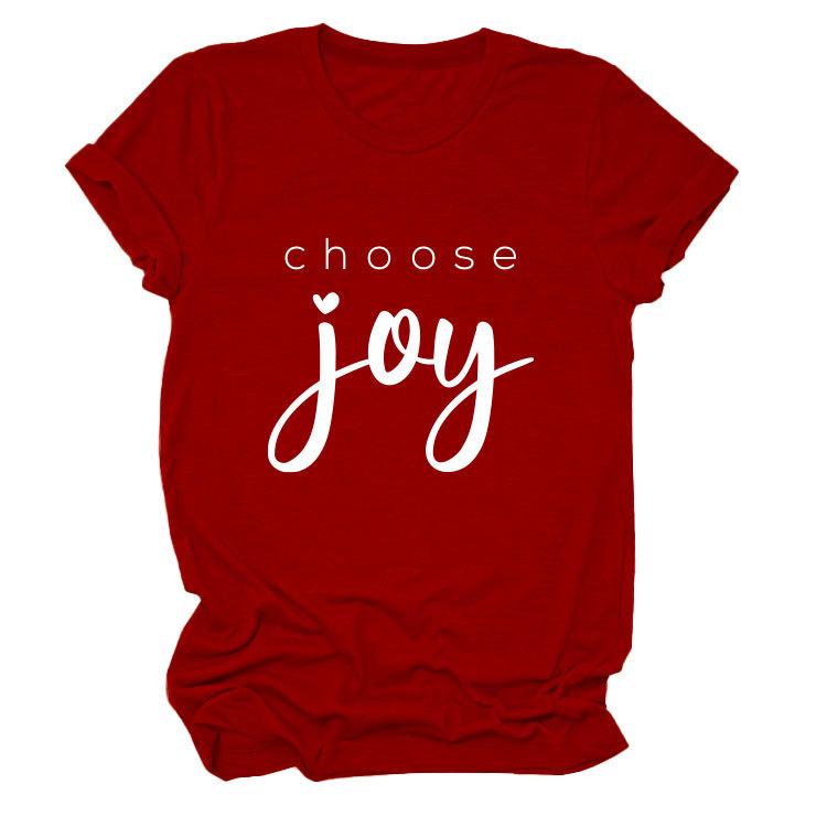 Simple casual temperament versatile women's round neck short-sleeved T-shirt base