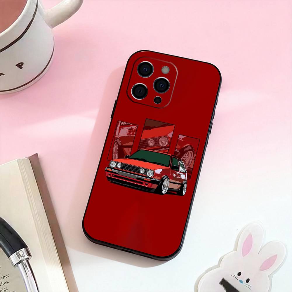 Cool G-Golf Car Phone Case Silicone Soft For IPhone 17,16,15,14,13,12,11,XS,Plus Pro Max
