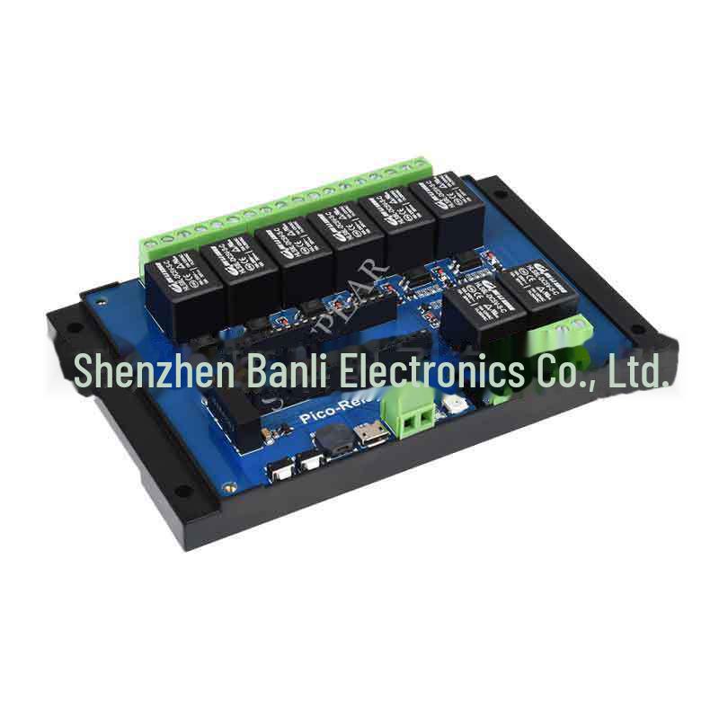8-Channel Industrial Relay Expansion Board for Raspberry Pi Pico
