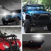 LED Light Pods, AAIWA 4 Inch 120W LED Light Bar 12000LM Spot Flood Combo Off Road Light Triple Row LED Work Light Driving Fog Light for Pickup Truck