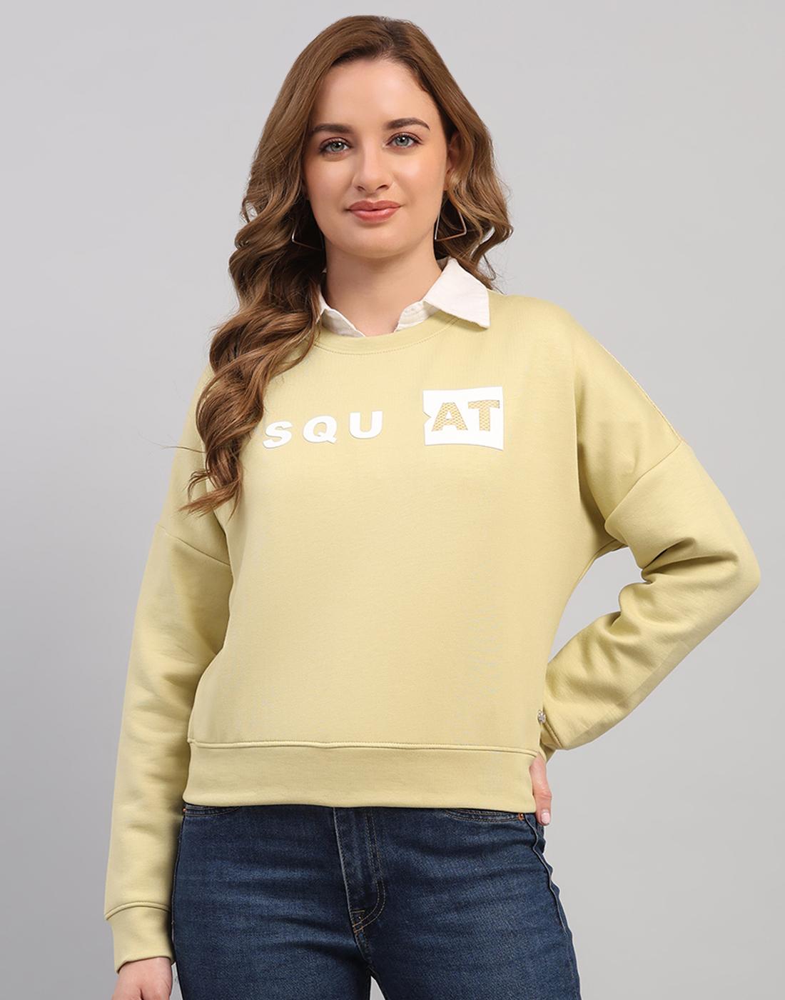 Monte Carlo Women s Round Neck Full Sleeve Sweatshirt S светло-зеленый