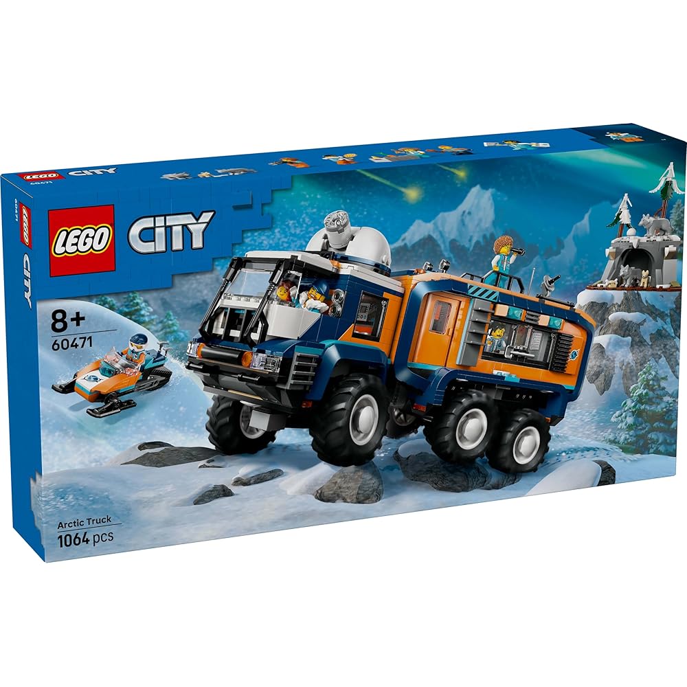 LEGO City Laboratório Móvel de Exploração Ártica Brinquedo para Crianças de 8 a 10 Anos Conjunto de Blocos de Construção 60471