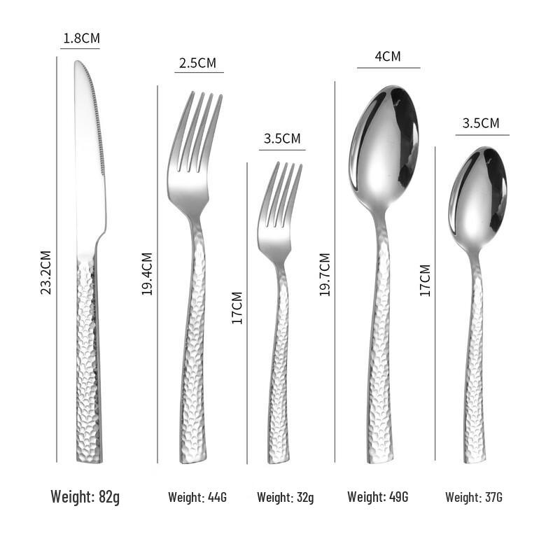 Abay Rainbow 304 Stainless Steel Cutlery Set