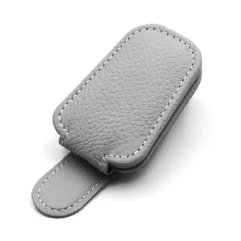 

Car sunglasses clip, car magnetic wallet, booth, car sun visor, glasses clip, decorative accessories серый