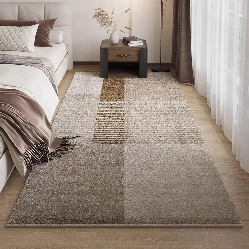 

Кашемировый коврик для кровати, гостиная, Wabi-Sabi, мягкий плюш, спальня, длинная полоса, толстый журнальный столик, одеяло, коврик для пола на эркере 600mm x 1600mm