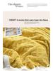 Tuff Lamb Fleece Nordic Sofa Blanket: Soft, Solid Color, Year-Round Use